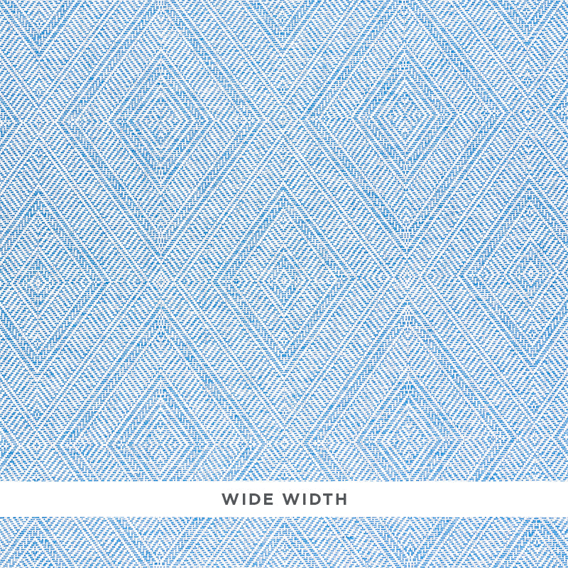 Schumacher Tortola Paperweave Blue Wallpaper Sample 5011250