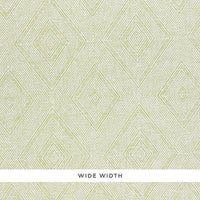 Schumacher Tortola Paperweave Green Wallpaper 5011251