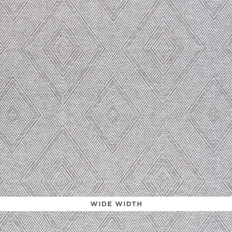 Schumacher Tortola Paperweave Grey Wallpaper Sample 5011253