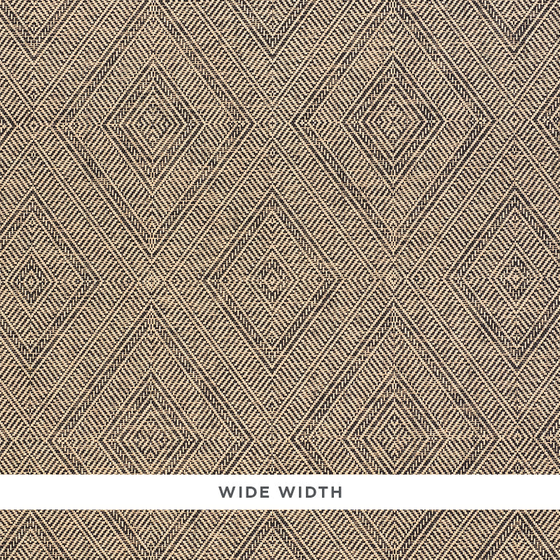 Schumacher Tortola Paperweave Carbon Wallpaper Sample 5011254