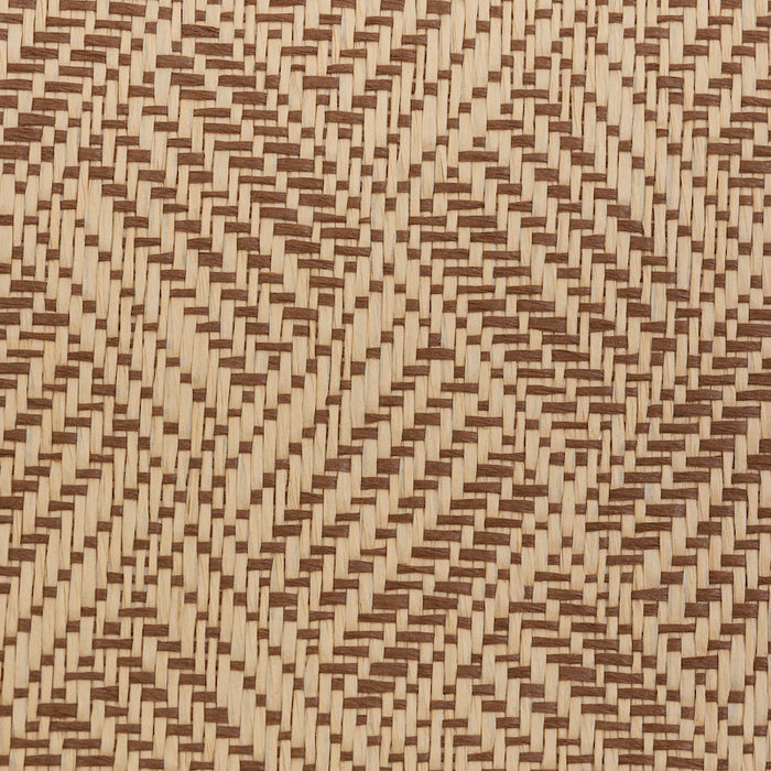 Schumacher Ashberg Paperweave Brown Wallpaper Sample 5011262