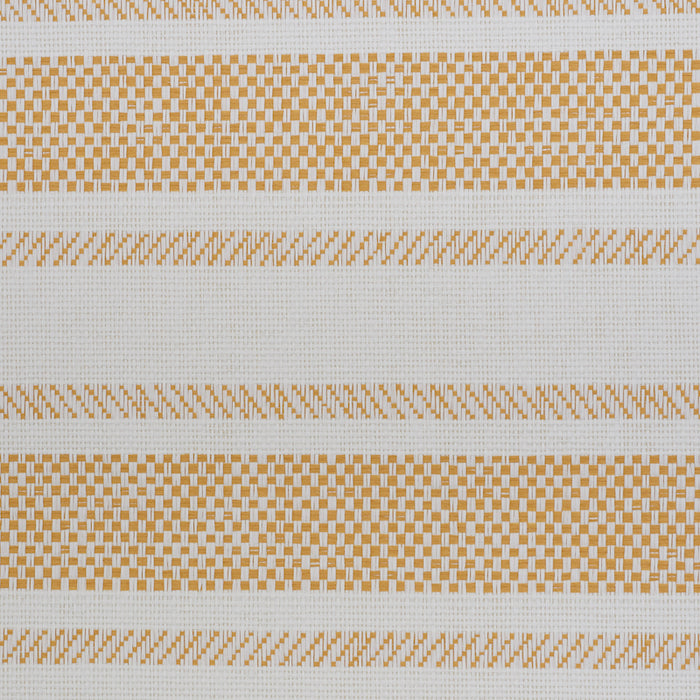 Schumacher Oxnard Paperweave Yellow Wallpaper Sample 5011301