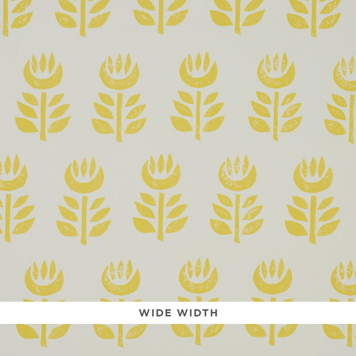 Schumacher Rosenborg Yellow Wallpaper 5011331