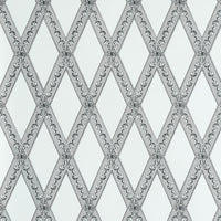 Schumacher Les Losanges Toile Carbon Wallpaper 5011361