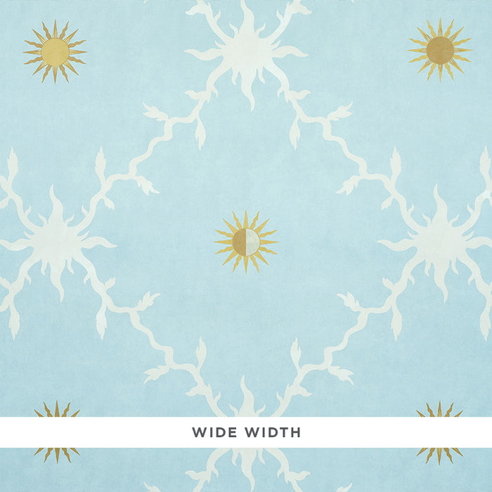 Schumacher Palladio Trellis Sky Wallpaper Sample 5011370