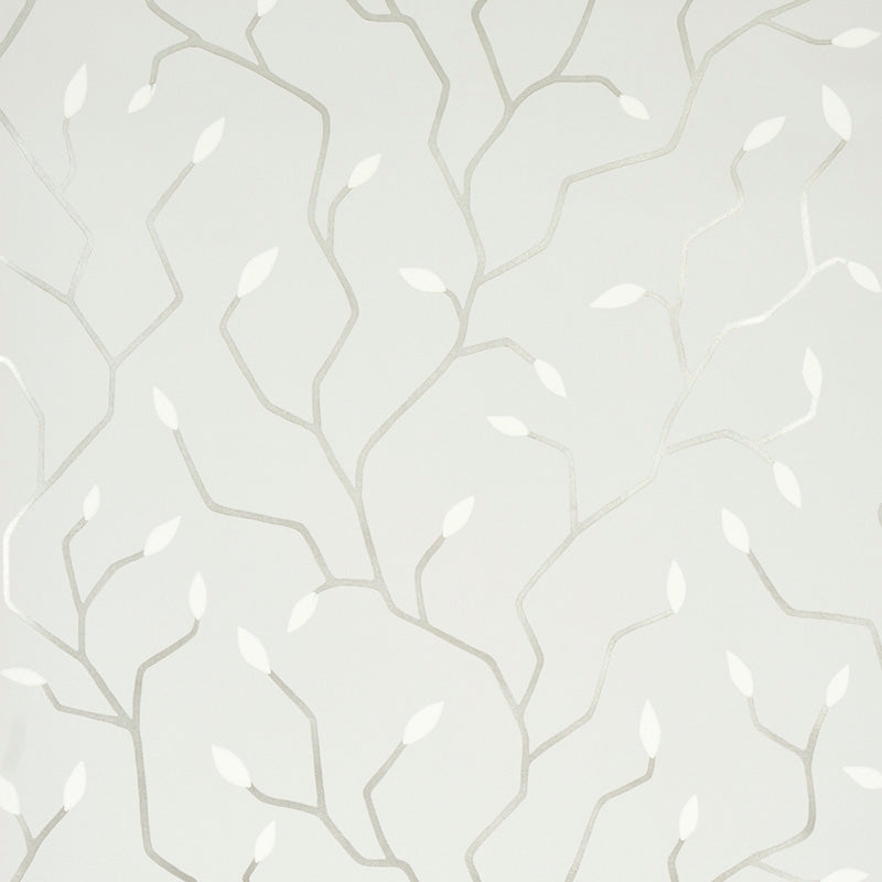 Schumacher Cymbeline Silver Wallpaper 5011381