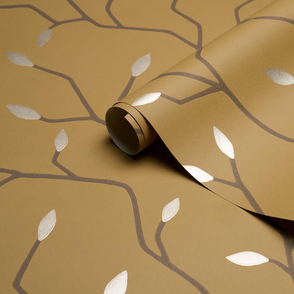 Schumacher Cymbeline Gold Wallpaper 5011383