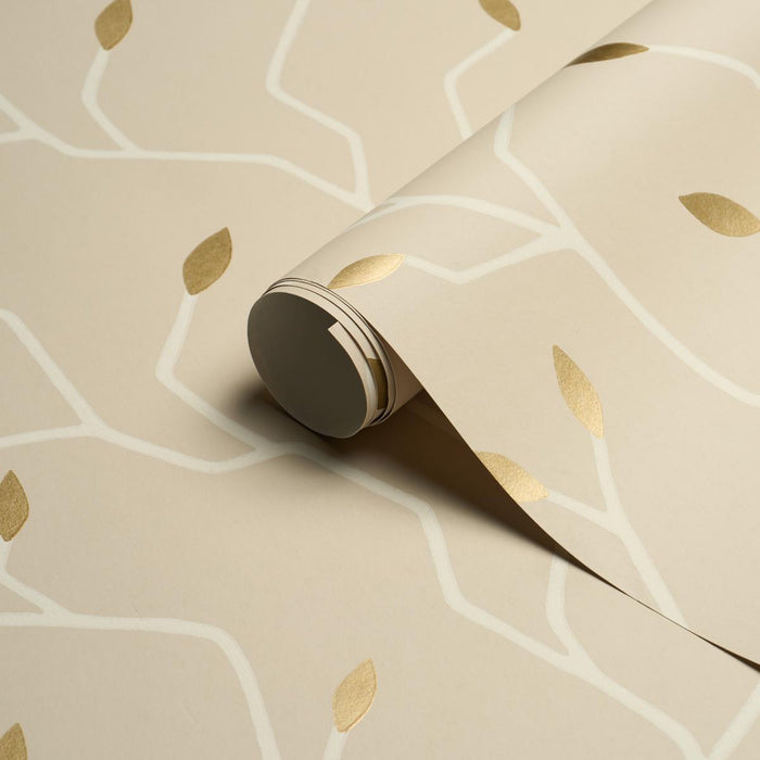 Schumacher Cymbeline Alabaster Wallpaper Sample 5011384