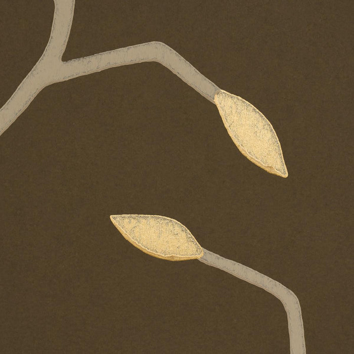 Schumacher Cymbeline Chocolate Wallpaper Sample 5011385