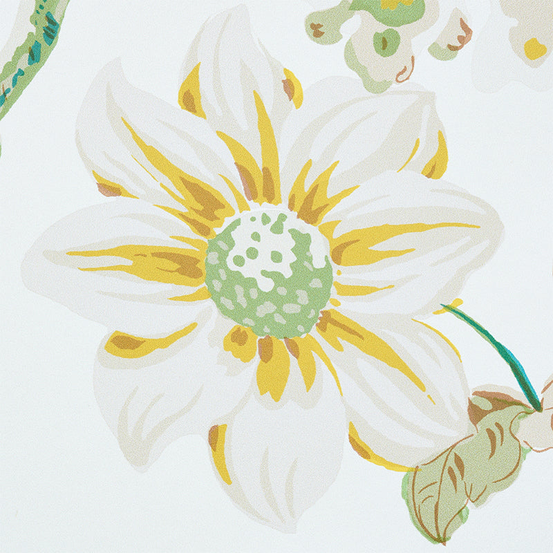 Schumacher Daydream Citron Wallpaper Sample 5011400