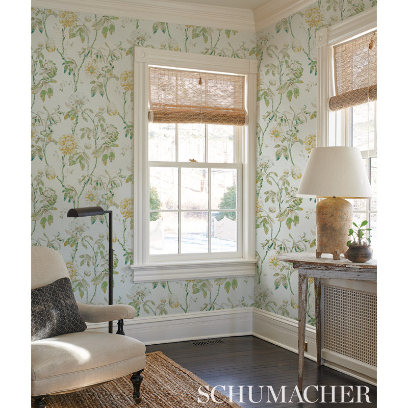 Schumacher Daydream Rose Wallpaper Sample 5011401