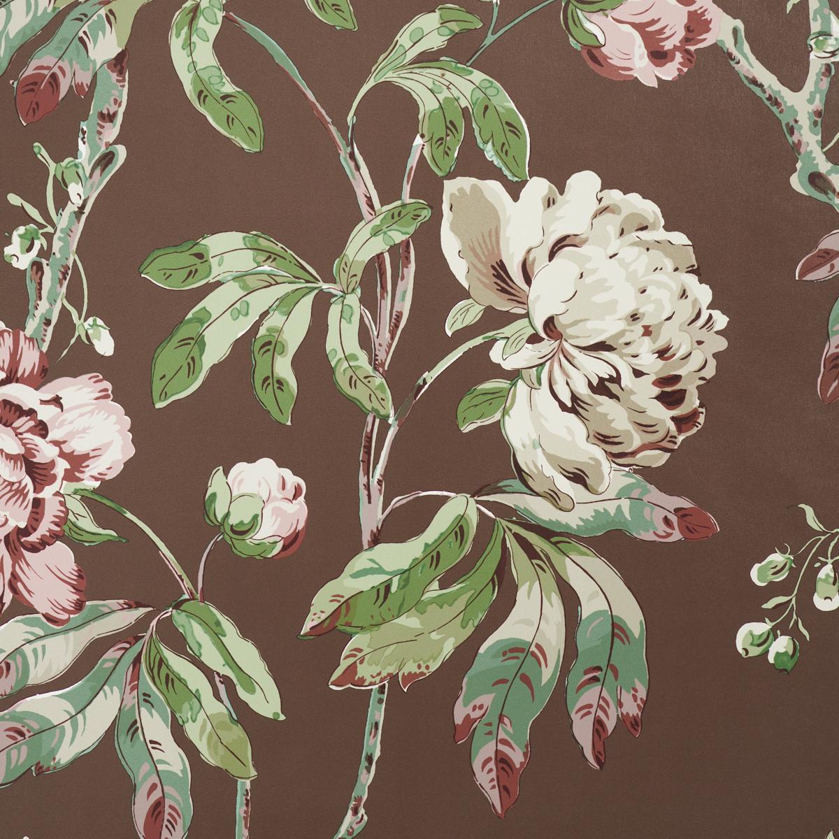 Schumacher Daydream Chocolate Wallpaper 5011402