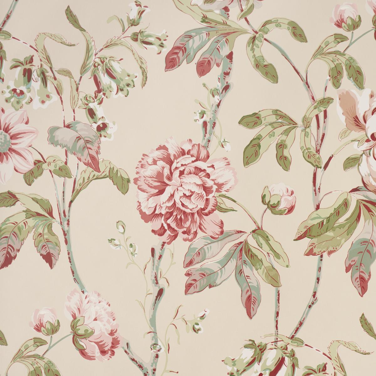 Schumacher Daydream Pink Wallpaper Sample 5011404