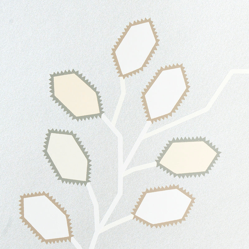 Schumacher Tumble Weed Silver White Wallpaper Sample 5011421