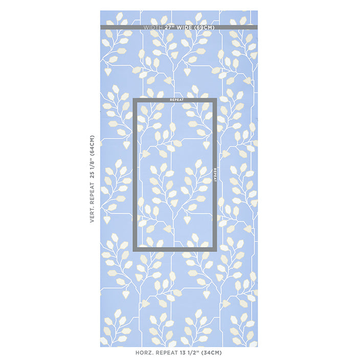 Schumacher Tumble Weed Bluebell Wallpaper Sample 5011422