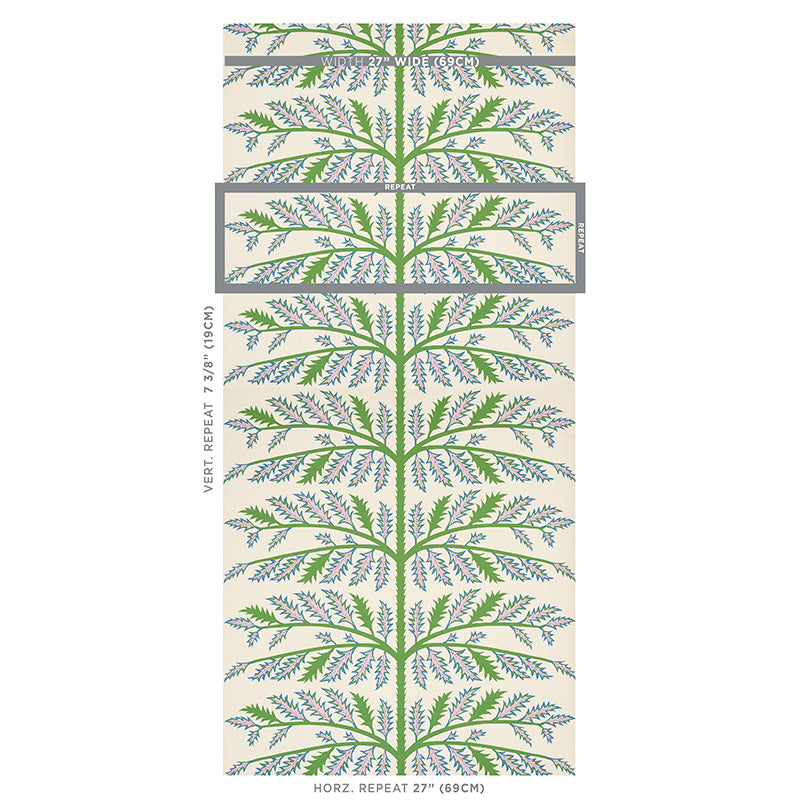 Schumacher Thistle Ivory 5011430 Wallpaper | 40% Off (Samples)