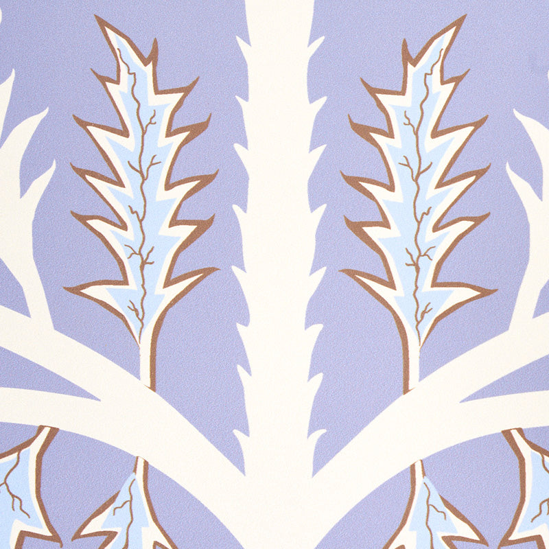 Schumacher Thistle Lavender Wallpaper 5011431
