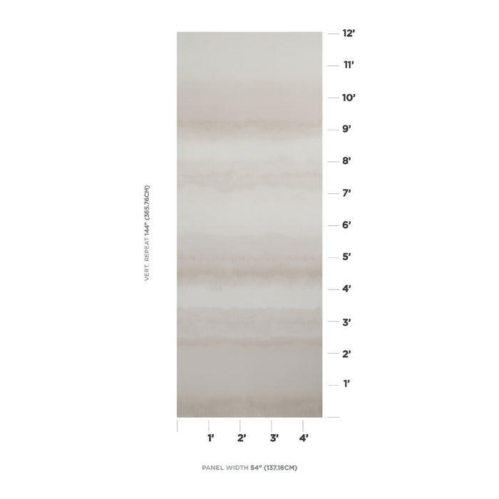 Schumacher Orissa Panel Alabaster Wallpaper Sample 5011450