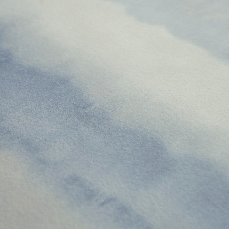 Schumacher Orissa Panel Blue & Natural Wallpaper Sample 5011451