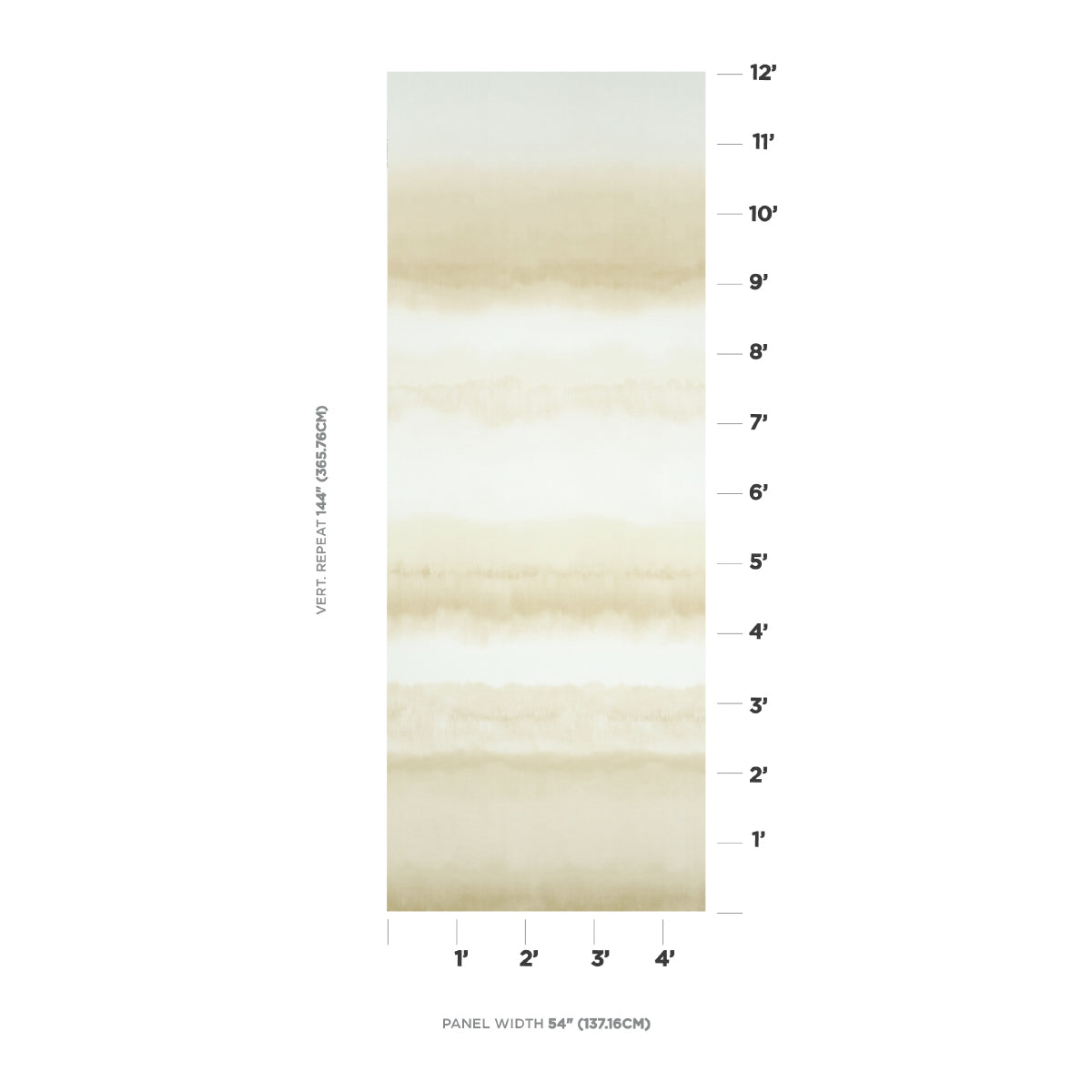 Schumacher Orissa Panel Natural Wallpaper Sample 5011452