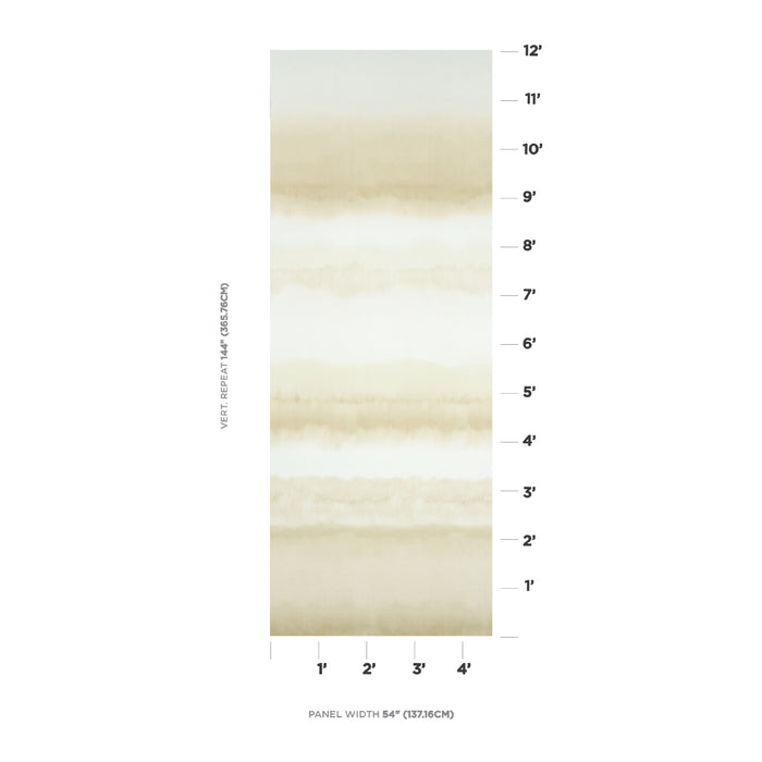 Schumacher Orissa Panel Natural Wallpaper Sample 5011452