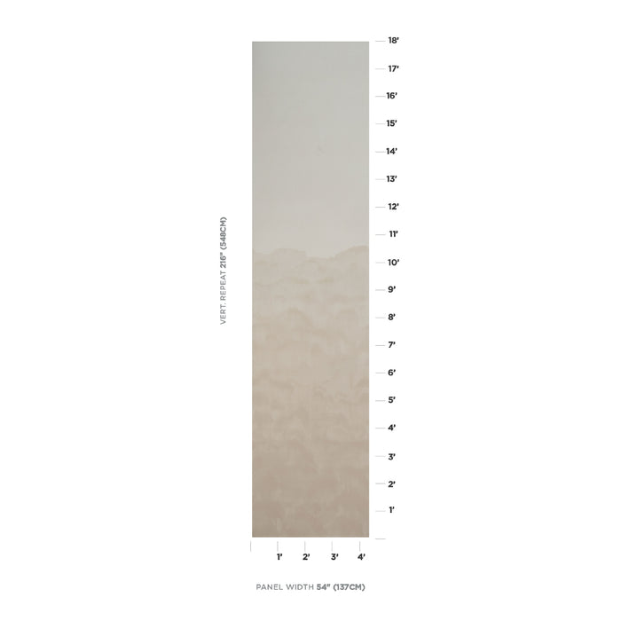 Schumacher Kobai Panel Neutral Wallpaper 5011461