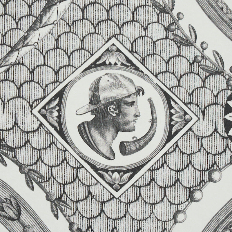 Schumacher Les Scenes Contemporaines Black Wallpaper Sample 5011491