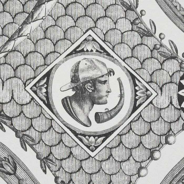 Schumacher Les Scenes Contemporaines Black Wallpaper Sample 5011491