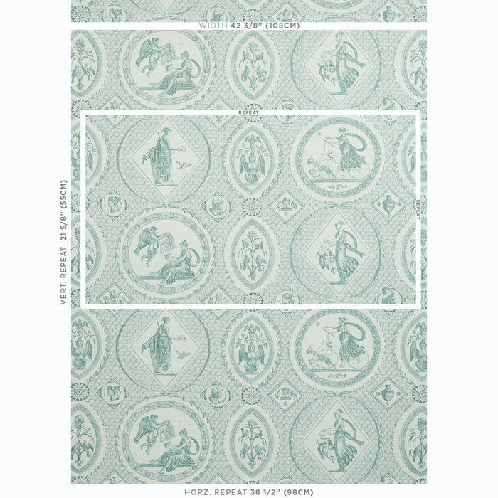 Schumacher Les Scenes Contemporaines Mineral Wallpaper Sample 5011492