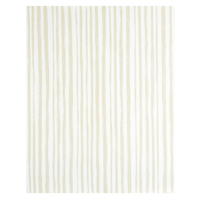 Schumacher Sketched Stripe Natural Wallpaper Sample 5011540