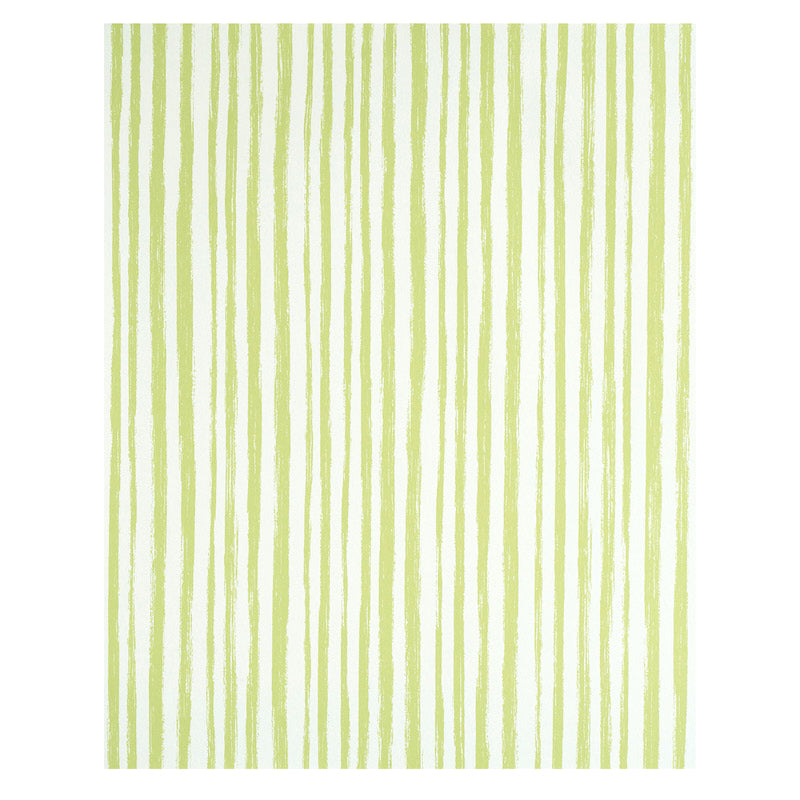 Schumacher Sketched Stripe Green Wallpaper Sample 5011542