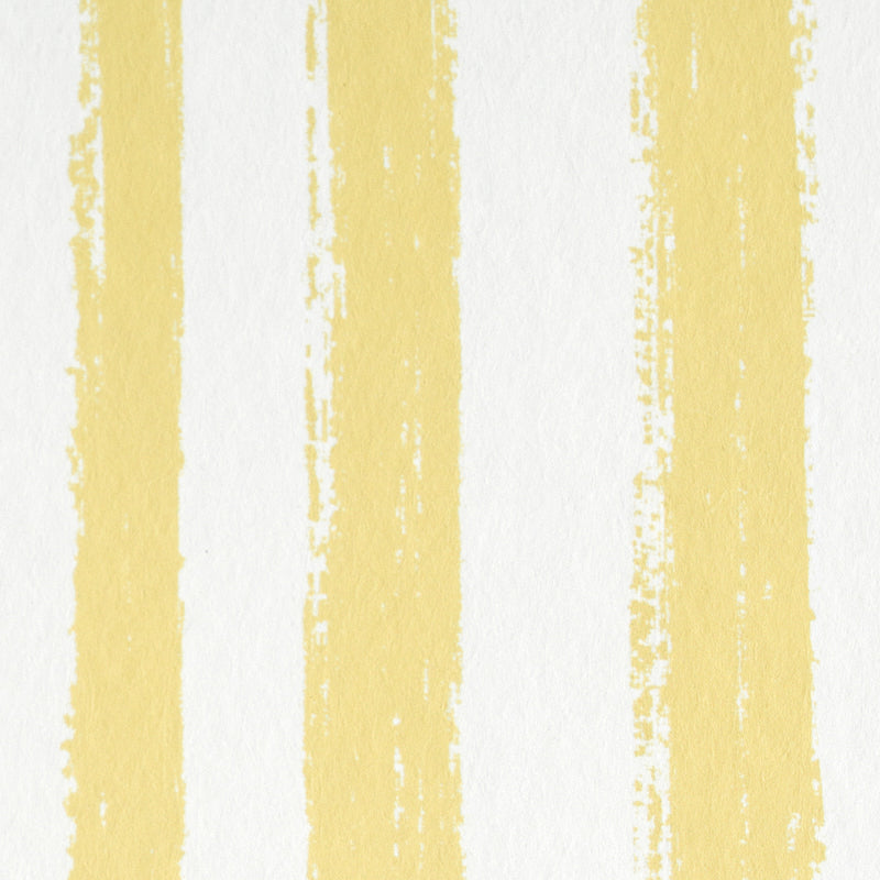Schumacher Sketched Stripe Yellow Wallpaper 5011543