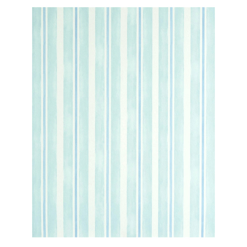 Schumacher Watercolor Stripe Mineral Wallpaper Sample 5011571