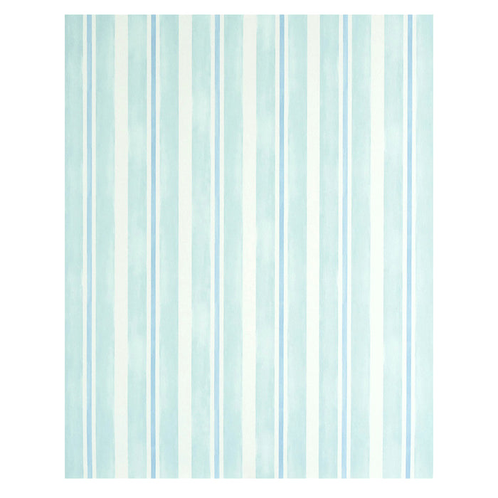 Schumacher Watercolor Stripe Mineral Wallpaper Sample 5011571