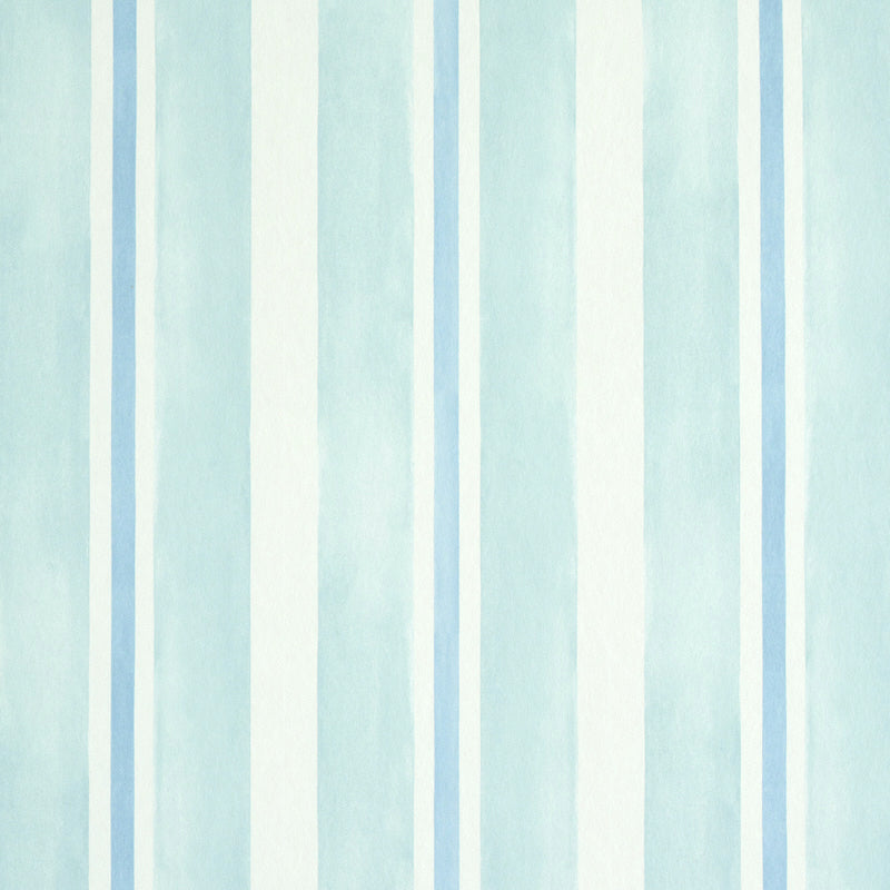 Schumacher Watercolor Stripe Mineral Wallpaper Sample 5011571