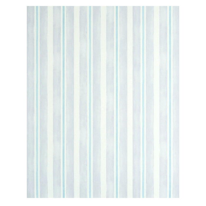 Schumacher Watercolor Stripe Lavender Wallpaper Sample 5011572
