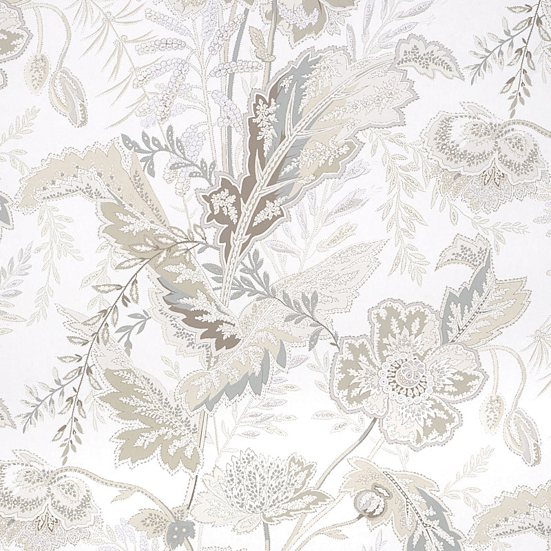 Schumacher Sandoway Vine Linen Wallpaper Sample 5011610