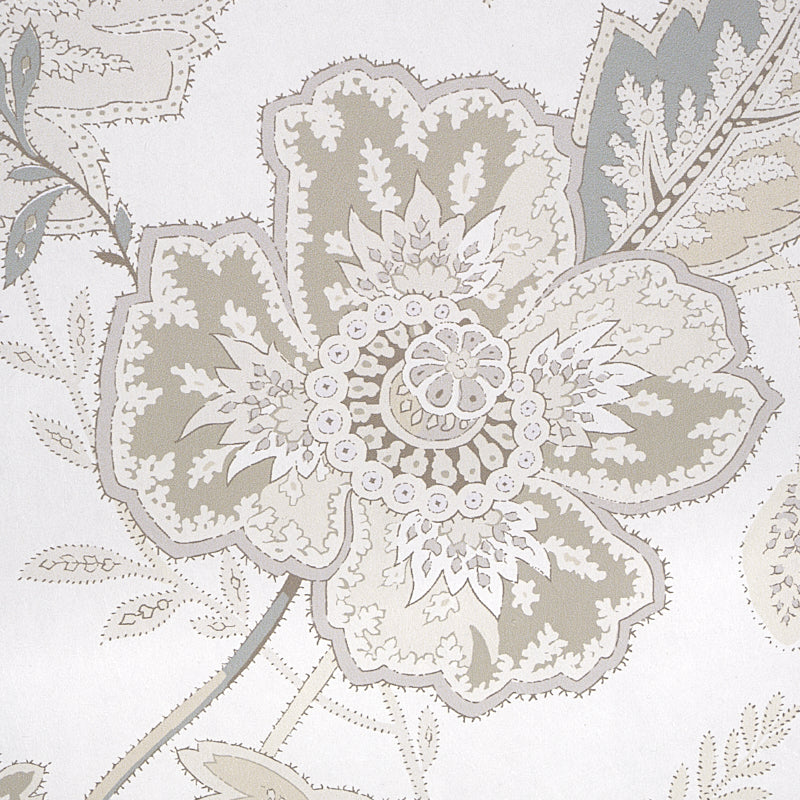 Schumacher Sandoway Vine Linen Wallpaper Sample 5011610
