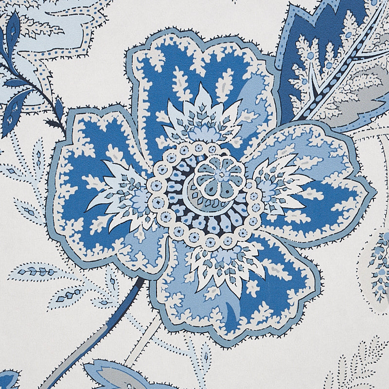 Schumacher Sandoway Vine Delft Wallpaper Sample 5011611
