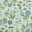 Schumacher Roca Redonda Blue & Ivory Wallpaper Sample 5011620