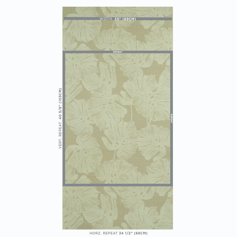 Schumacher Del Coco Sisal Sand Wallpaper Sample 5011641