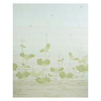 Schumacher Kireina Lotus Panel Set White Ivory Wallpaper 5011691