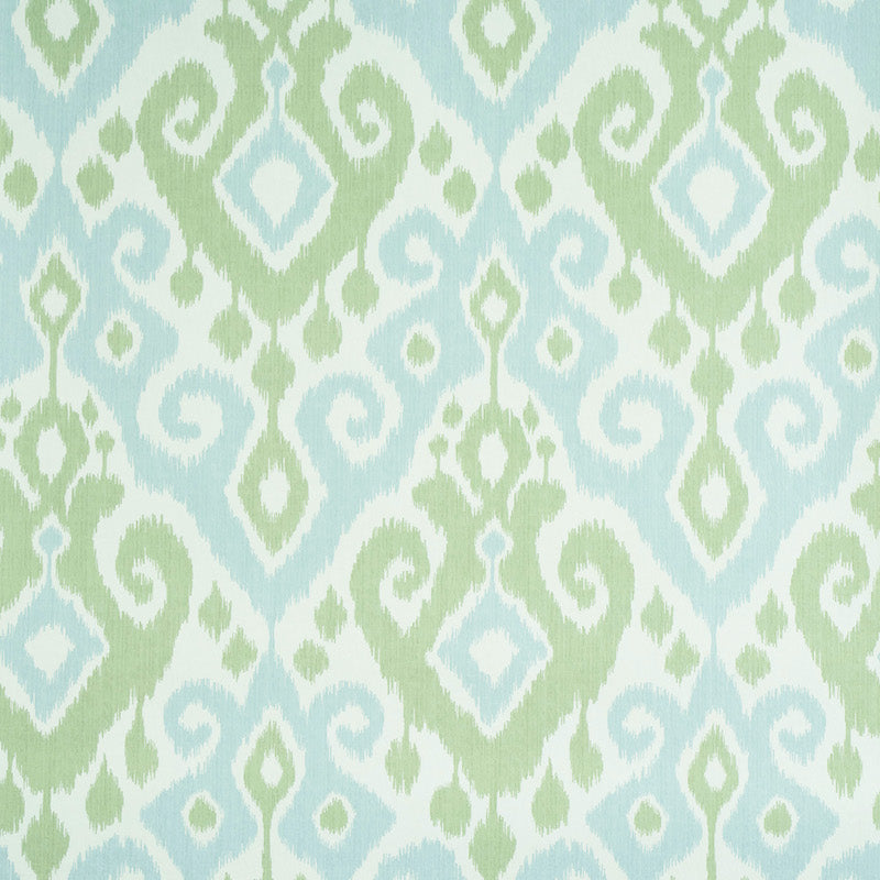 Schumacher Dedra Damask Mineral & Leaf Wallpaper Sample 5011760