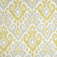Schumacher Dedra Damask Yellow & Stone Wallpaper 5011761