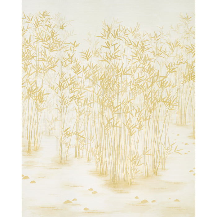 Schumacher Kanji Sisal Panel Set Ochre Wallpaper Sample 5011781