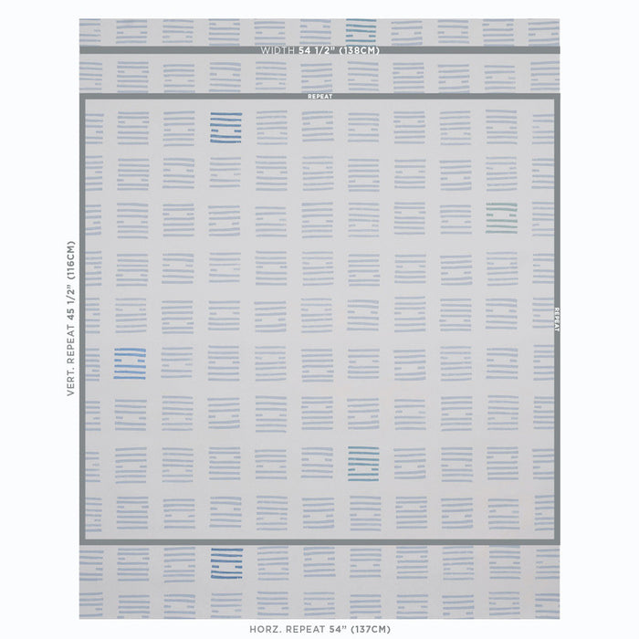 Schumacher Tiasquam Sky Wallpaper Sample 5011820