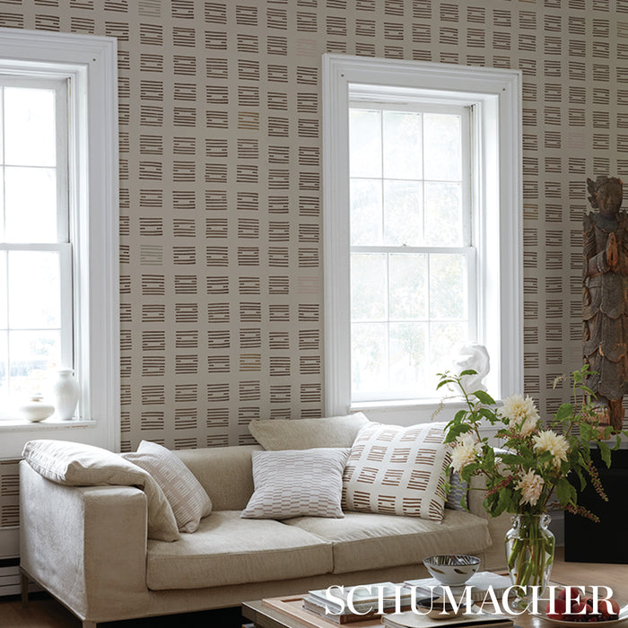 Schumacher Tiasquam Neutral Wallpaper 5011823