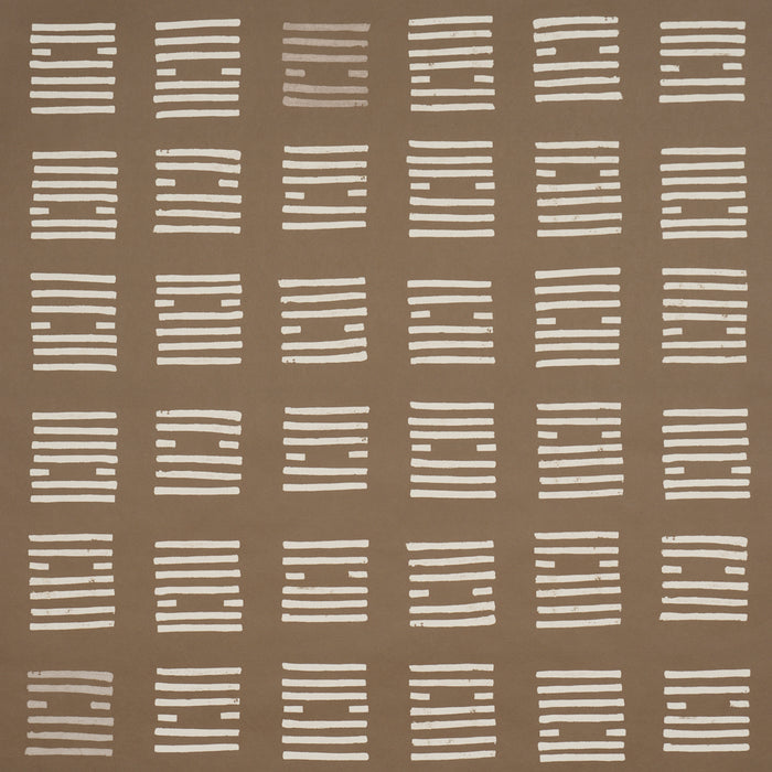 Schumacher Tiasquam Brown Wallpaper Sample 5011824