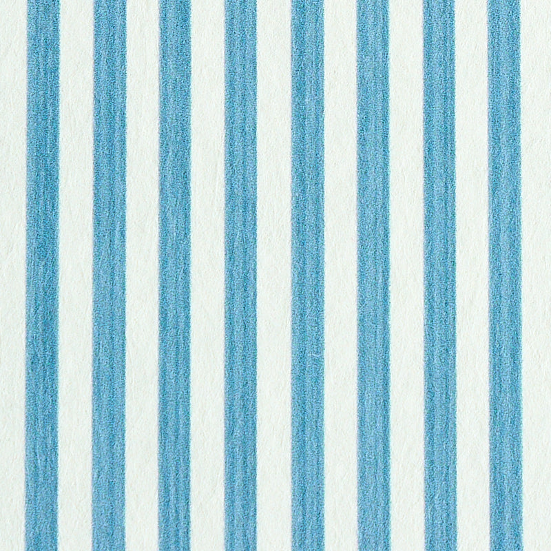 Schumacher Edwin Stripe Narrow Ocean Wallpaper 5011864