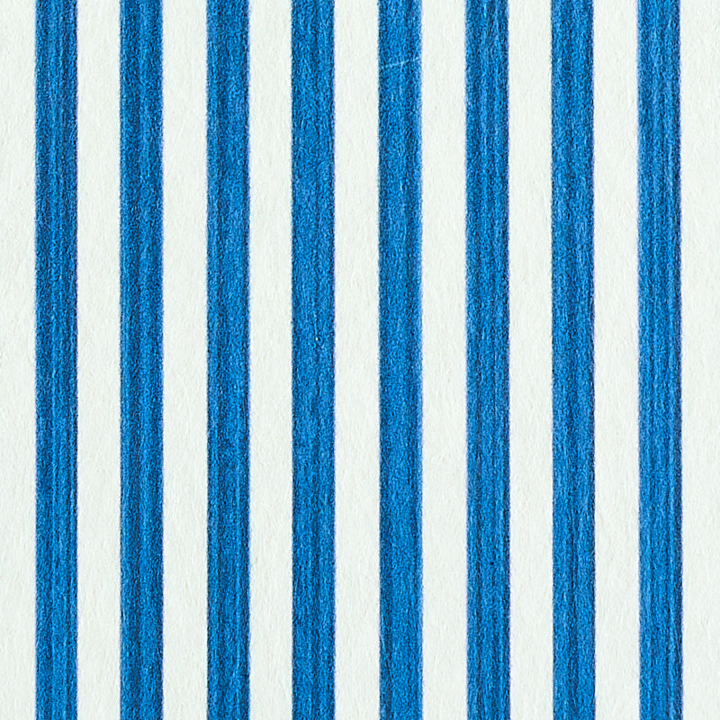 Schumacher Edwin Stripe Narrow Navy Wallpaper Sample 5011867
